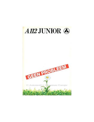 1982 AUTOBIANCHI A112 JUNIOR BROCHURE NEDERLANDS, Ophalen of Verzenden, Nieuw