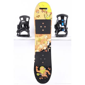 90 kinder snowboard BURTON LTR, black/orange, woodcore, ROCK, Verzenden, Gebruikt