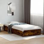vidaXL Bedframe bewerkt hout en metaal gerookt eikenkleurig, Verzenden