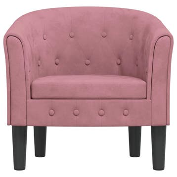 vidaXL Kuipstoel fluweel roze, Verzenden, Nieuw