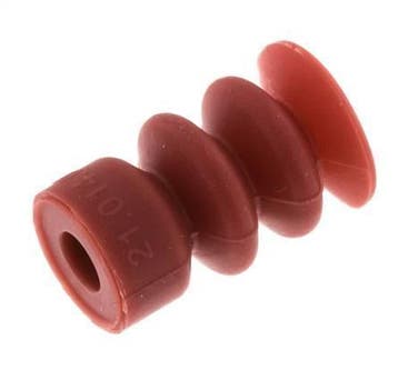 14mm Soufflet Silicone Rouge Ventouse Course 10mm, Verzenden