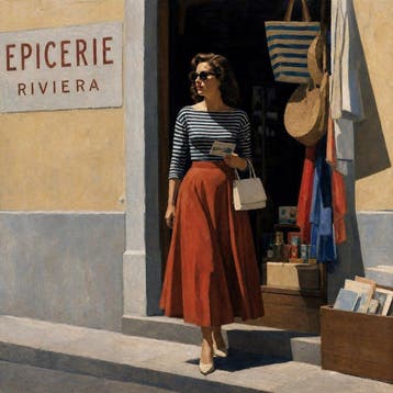 Le Yack - A Postcard from the Riviera - Hand-signed