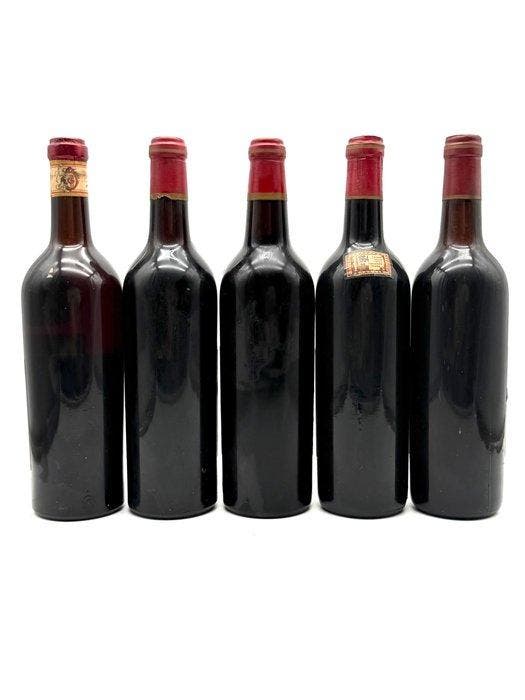 1954, 1958, 1961, 1964 & 1967 Barolo, Contratto - Piëmont -, Verzamelen, Wijnen