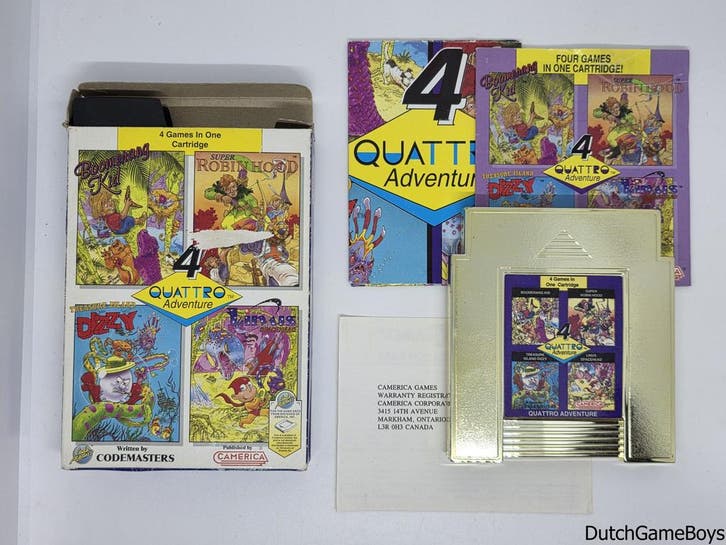 Nintendo NES - Codemasters - Quatro Adventure - USA, Games en Spelcomputers, Games | Nintendo NES, Gebruikt, Verzenden
