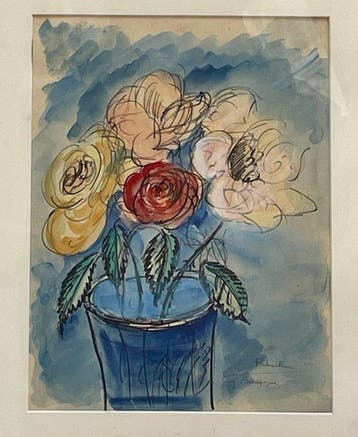 Gustave Bourgogne (1888-1968) - Bouquet de Fleurs (vendu, Antiek en Kunst