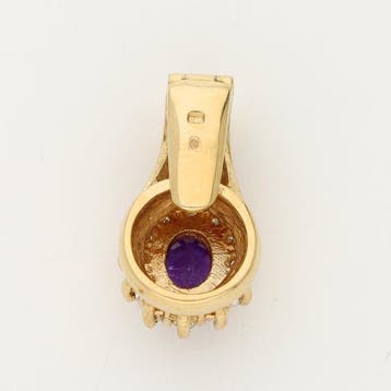 Pendentif - 14 carats Or jaune Diamant (Naturelle) -