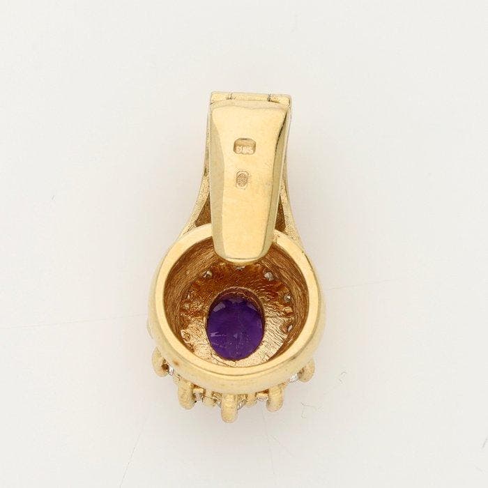 Pendentif - 14 carats Or jaune Diamant (Naturelle) -, Bijoux, Sacs & Beauté, Bijoux anciens