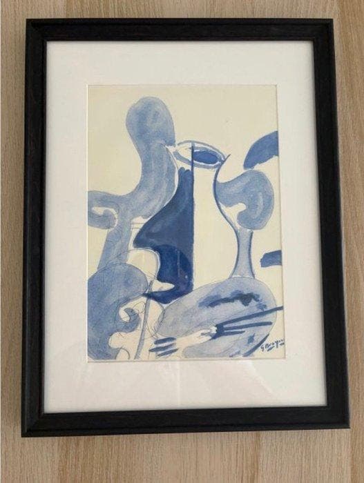 Georges Braque (1882-1963) - Vase bleu- Photolithographie, Antiquités & Art, Antiquités | Autres Antiquités