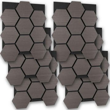 Akoestische panelen Sonic Shield houtlook - eiken grijs, Verzenden