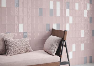 Wandtegel Cifre Kane Kendal Pink Glossy Roze Glans 7,5x15, Doe-het-zelf en Bouw, Tegels, Nieuw, Minder dan 20 cm, 10 m² of meer