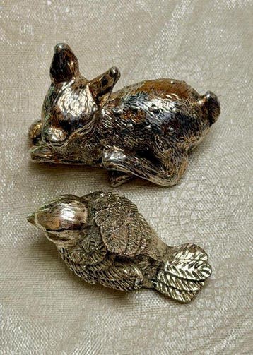 Regal Argenti & R.Argento - Beeldje - SPARROW and BAMBI Pair