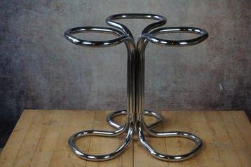 Table - Acier, Verre - Table ronde