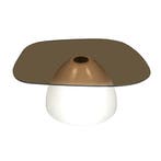 Salontafel Mangohout Lincy 87 Glazen Blad, Verzenden