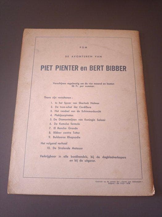 Piet Pienter en Bert Bibber 9 - Buldaarse Rhapsodie - 1, Boeken, Stripverhalen