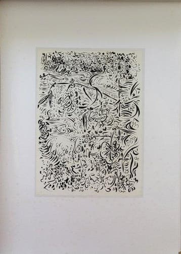 André Masson (1896-1987), after - Fleurs et torrent -