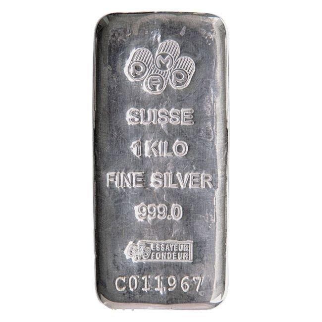 1 kilogram - Zilver .999 - 1 Kilo 999 Fine Silver Bar Pamp, Postzegels en Munten, Edelmetalen en Baren