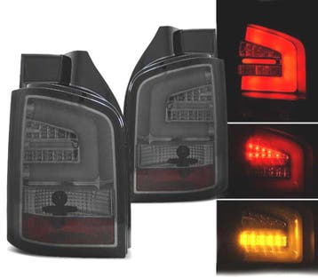 FEUX ARRIÈRE VOLKSWAGEN VW T5 10-15 1P LED BAR FUMÉ, Verzenden