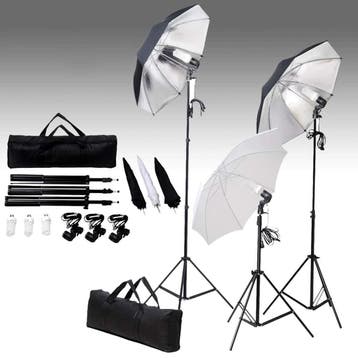 vidaXL Fotostudioset met verlichtingsset en achtergrond, Verzenden