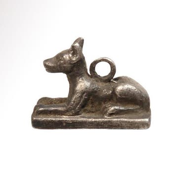 Oud-Egyptisch Zilver stijl Amulet of Anubis