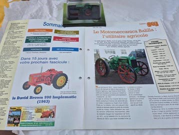 Hachette 1:43 - Modelauto (3) - Motomeccanica Balilla/ SAME, Hobby & Loisirs créatifs