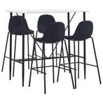 vidaXL 5-delige Barset stof zwart, Huis en Inrichting, Complete eetkamers, Verzenden, Nieuw