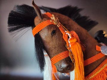 Unknown - Pop Vintage Japanese Ceremonial Horse with Brocade
