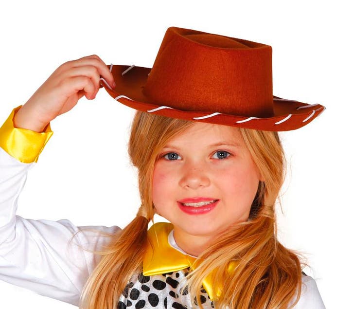 Bruine Cowboyhoed Kind, Hobby en Vrije tijd, Feestartikelen, Nieuw, Verzenden