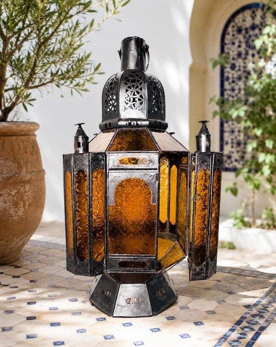Lantaarn - Glas, IJzer, Antiek en Kunst, Curiosa en Brocante