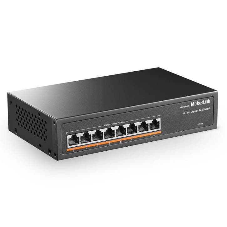 8-Poorts Gigabit PoE Switch 120W | Retour Deal | 34% Kort..., Computers en Software, Netwerk switches, Zo goed als nieuw, Verzenden