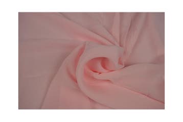 15 meter chiffon stof - baby roze, Verzenden