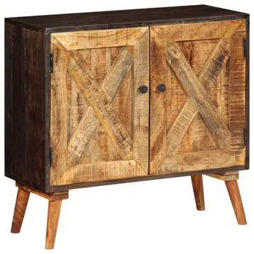 vidaXL Dressoir 85x30x75 cm massief mangohout, Verzenden, Nieuw
