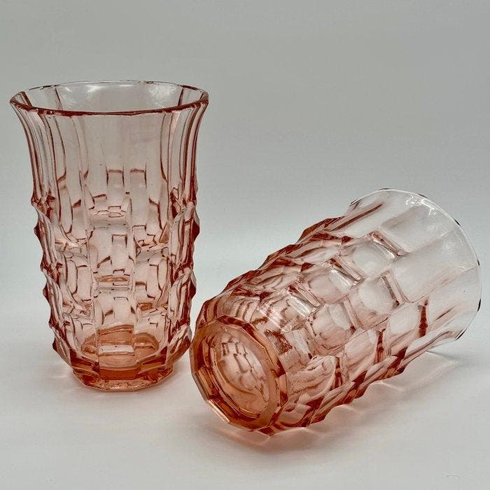 Verreries & Flaconneries de Beignée - Vase (2) - Manganèse -, Antiquités & Art, Art | Objets design