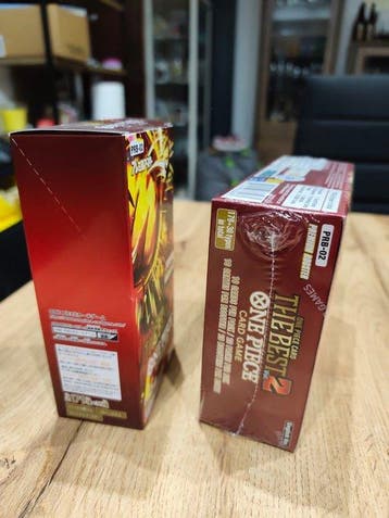 Bandai - 2 Booster box - One Piece - THE BEST 2 ONE PIECE, Hobby en Vrije tijd, Verzamelkaartspellen | Overige, Nieuw