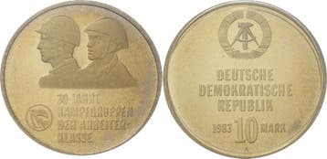 10 Mark 1983 Kurs- en Gedenkmunten, Verzenden, België