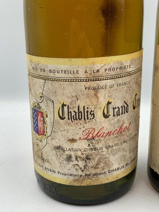 1991 Robin Chablis Grand cru Blanchot & 1992 Dubreuil, Verzamelen, Wijnen