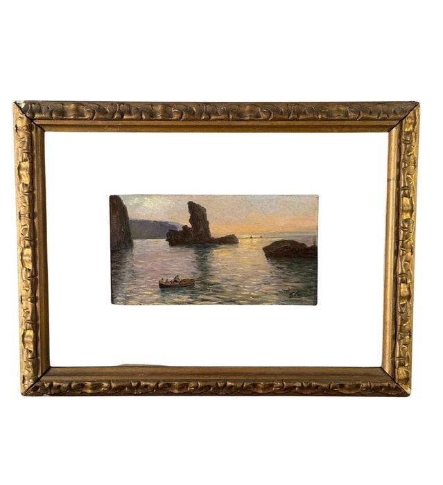 Italiaanse school (XX) - Scorcio di marina, Antiek en Kunst, Kunst | Schilderijen | Klassiek