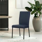 Set van 8 Leren eetkamerstoelen Daily - Toledo Kobalt, Ophalen of Verzenden