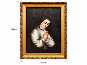 European school (XVIII-XIX) NO RESERVE - Saint in Prayer