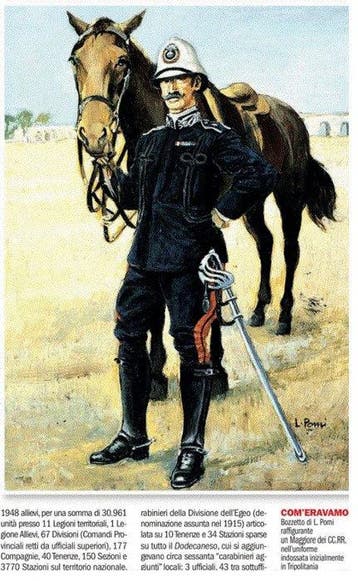 L. Pomi (XX) - Two military figures wearing a historical