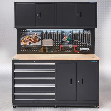 Datona Werkbank garage 160 cm - Datona - Zwart, Ophalen of Verzenden