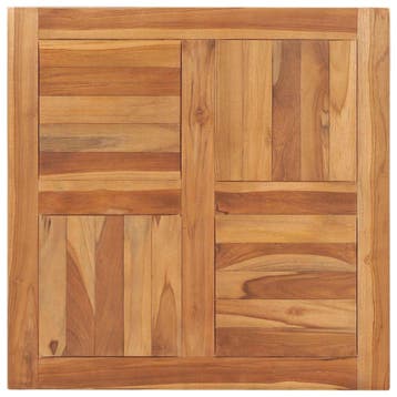 Tafelblad Teakhout 70x70 | Retour deal -34% | Sla je slag, 50 tot 100 cm, Verzenden, Rustiek, 50 tot 100 cm