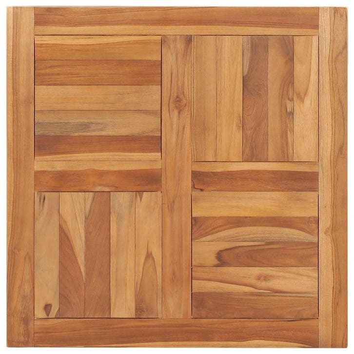 Tafelblad Teakhout 70x70 | Retour deal -34% | Sla je slag, Huis en Inrichting, Tafelonderdelen, 50 tot 100 cm, Tafelblad, 50 tot 100 cm