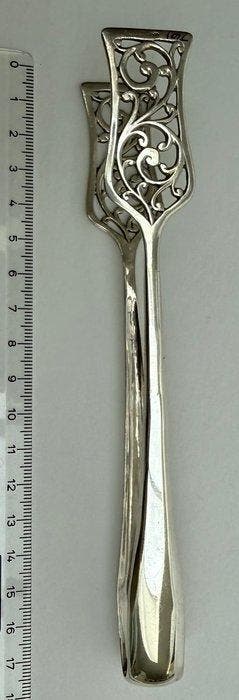 Gebakstang - .800 zilver - 1910-1920 - Wafeltang