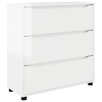 Commode 3 tiroirs blanche 80cm - Retour client -34%, Maison & Meubles, Verzenden