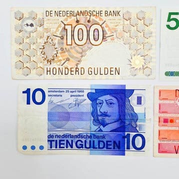 Nederland. - 5, 10, 25, 100 Gulden - various dates - PL105,