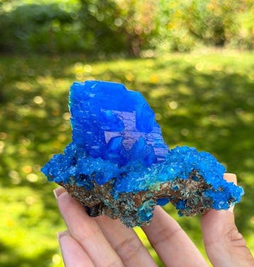 Sans réserve ! 163 g Magnifique cristal bleu de chalcanthite