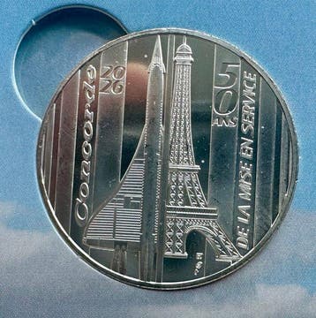 France, Royaume-Uni. 10 Euro / 50 Pence 2026 Concorde (2