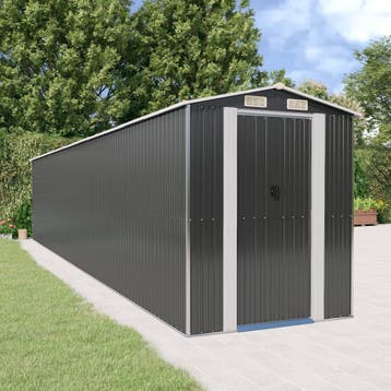 vidaXL Tuinschuur 192x1021x223cm gegalvaniseerd staal, Tuin en Terras, Verzenden, Nieuw