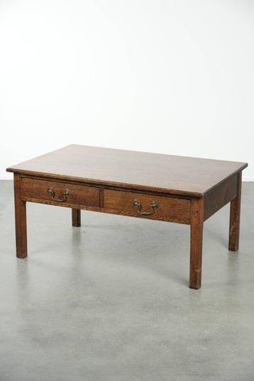 Table basse - Chêne - Table basse anglaise antique, Antiquités & Art