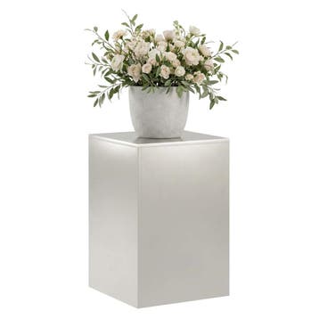 vidaXL Plantenstand zilver 40 x 40 x 60 cm Staal, Tuin en Terras, Verzenden, Nieuw